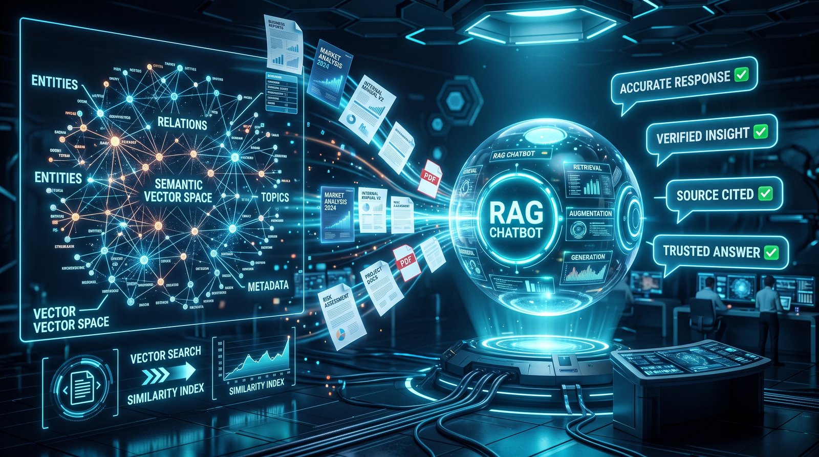 روبوتات محادثة المؤسسات واسترجاع المعرفة المتقدم RAG