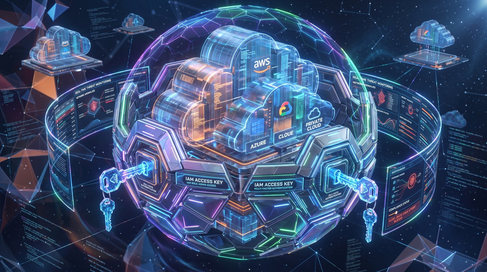 تأمين البنية السحابية وإدارة أمن AWS و Google Cloud و Azure