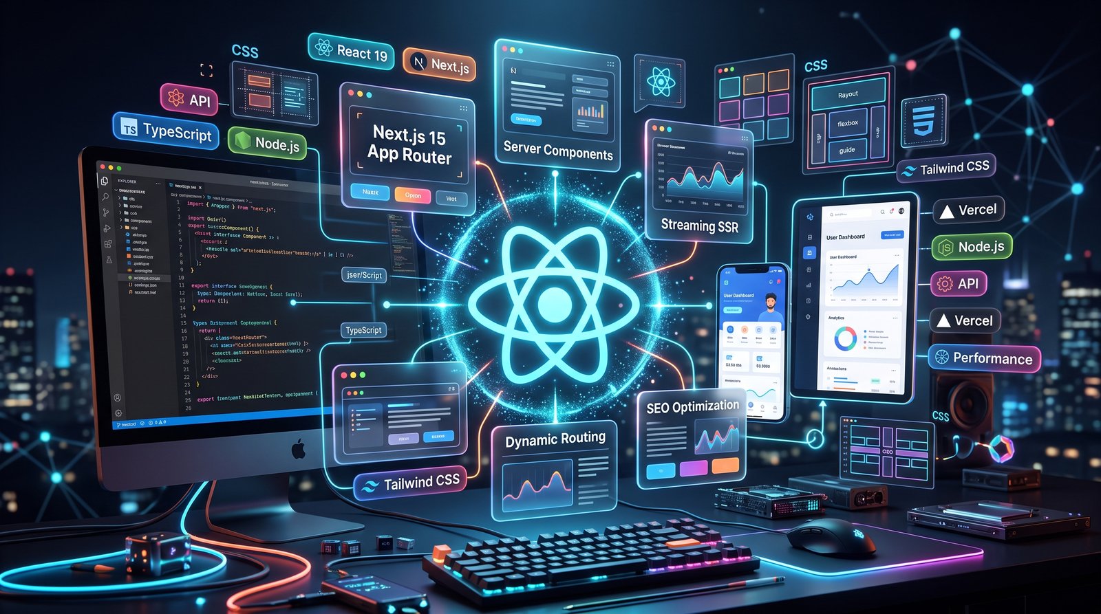 هندسة واجهات الويب الحديثة وتطبيقات Next.js و React