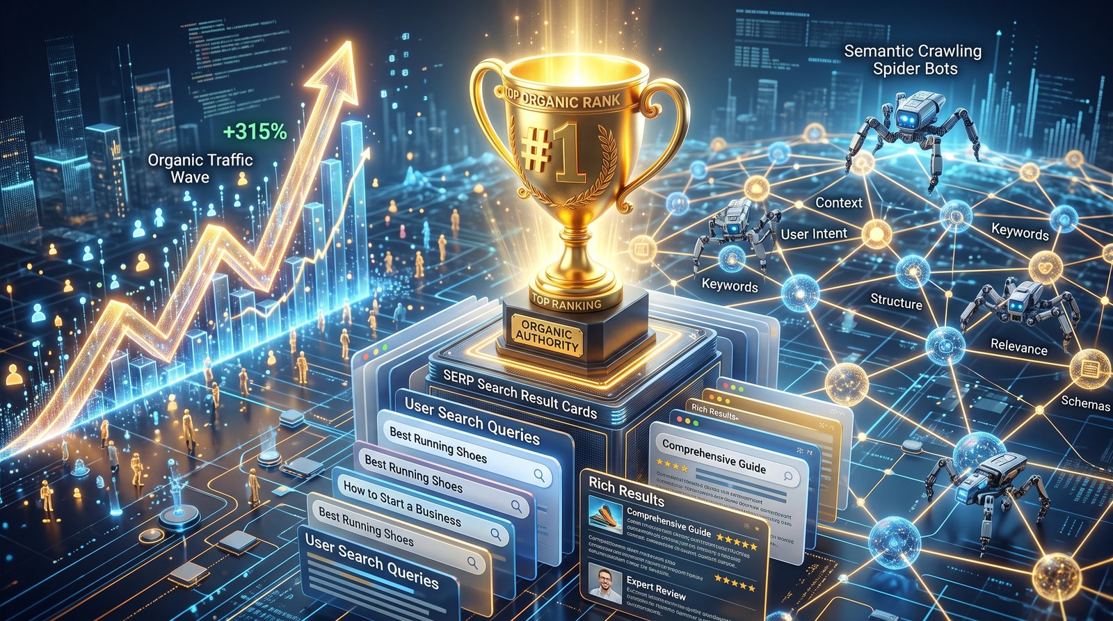 تحسين محركات البحث الحديث (SEO) ومحركات الذكاء الاصطناعي والدلالية